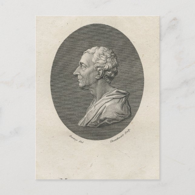 Carte Postale Charles Louis de Secondat, Baron de Montesquieu (Devant)