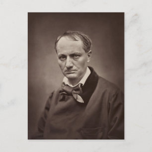 Carte Postale Charles Pierre Baudelaire Portrait Étienne Carjat