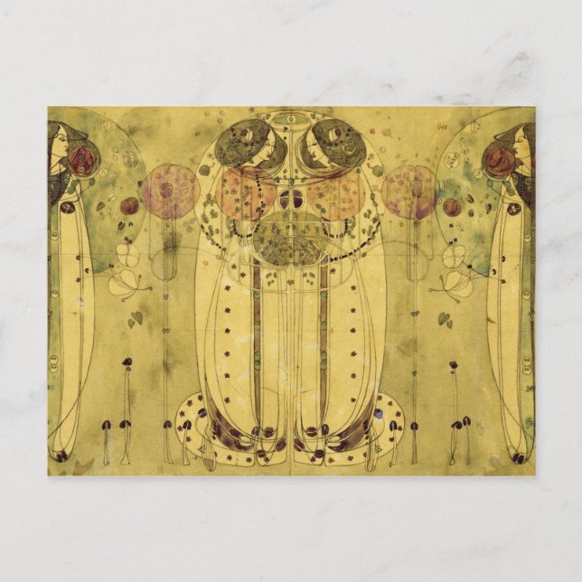 Carte Postale Charles Rennie Mackintosh - La Wassail (Devant)
