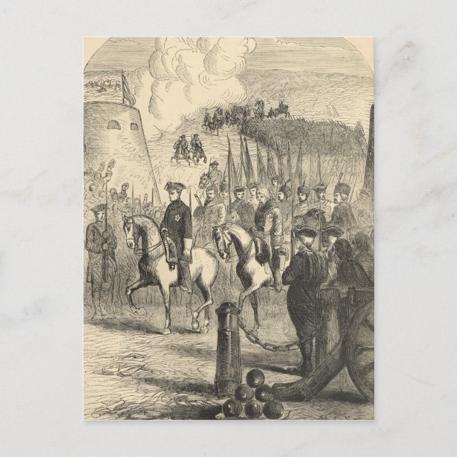 Carte Postale Charles XII de Suède entrant à Copenhague (Devant)