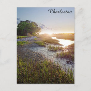 Carte Postale Charleston Caroline du Sud Basse Pays Coucher du s