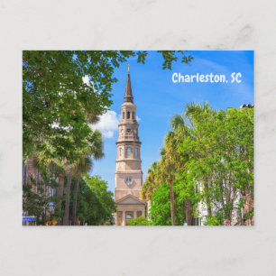 Carte Postale Charleston, Caroline du Sud Centre historique