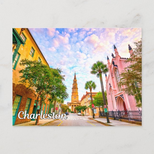 Carte Postale Charleston, Caroline du Sud, États-Unis (Devant)