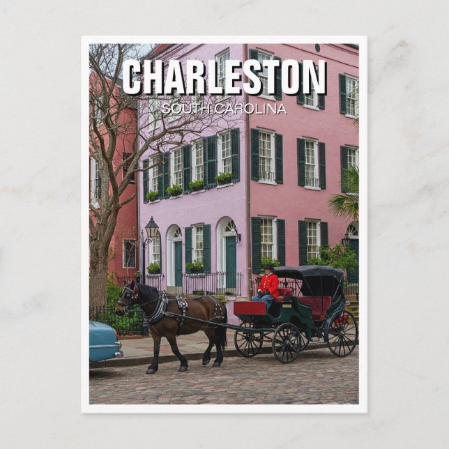 Carte Postale Charleston Caroline du Sud Voyage (Devant)