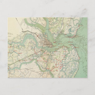 Carte Postale Charleston, défense