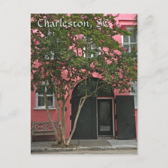 Carte postale Charleston Pink House (Devant)