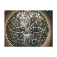 Charleston SC rond portail en fer forgé fenêtre