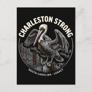 Carte Postale Charleston Strong Pélican Culturelle Gullah Geeche