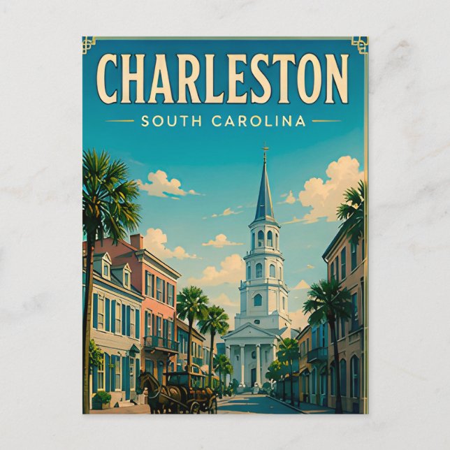 Carte Postale Charleston Ville Historique (Devant)