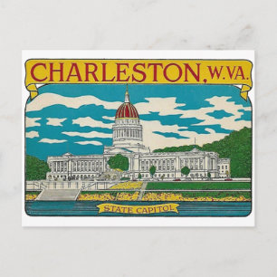 Carte postale Charleston, Virginie-Occidentale