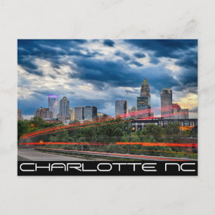 Carte Postale charlotte carolina ville skyline