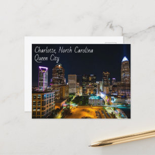 Carte Postale Charlotte, Caroline du Nord - Queen City