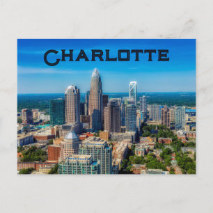 Carte Postale Charlotte, Caroline du Nord, USA
