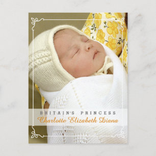 Carte Postale Charlotte Elizabeth Diana - William Kate