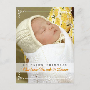 Carte Postale Charlotte Elizabeth Diana - William Kate