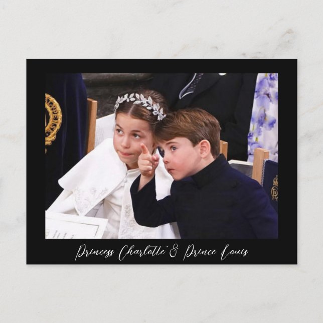 Carte Postale Charlotte et Prince Louis (Devant)