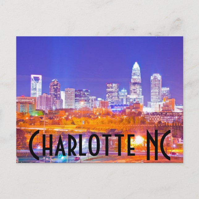 Carte Postale Charlotte NC (Devant)