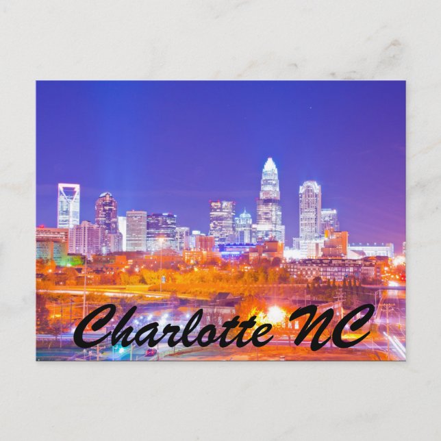 Carte Postale Charlotte NC (Devant)