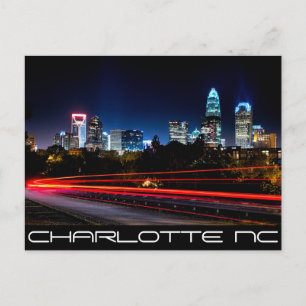 Carte Postale Charlotte NC -QUEEN CITY