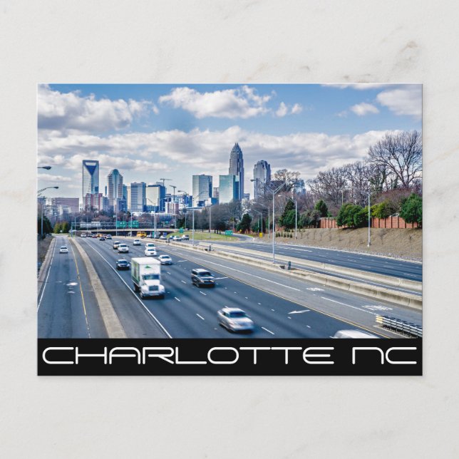 Carte Postale Charlotte NC -QUEEN CITY (Devant)