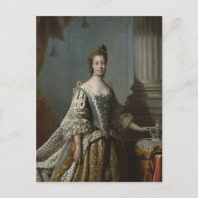 Carte Postale Charlotte Sophia de Mecklenburg-Strelitz, 1762 (Devant)