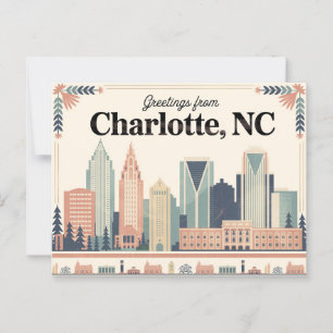 Carte postale Charlotte vintage   Salutations de