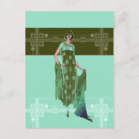 CHARLOTTE'S SHAWL, 1920 Mode à la menthe et à l'ol