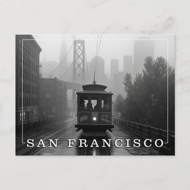 Carte Postale Charme du téléphérique : A San Francisco (Devant)