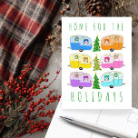 Carte Postale Charming Christmas Camper Vintage Trailer RV Xmas<br><div class="desc">J'espère que vous aimez ce design de vacances. Ajoutez votre propre texte à l'avant ou à l'intérieur. Consultez ma boutique pour trouver des articles plus assortis comme des autocollants, des tasses, des serviettes, du papier d'emballage ainsi que d'autres motifs de vacances. Merci d'avoir fait des emplettes avec moi ! Si...</div>