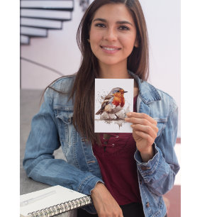 Carte Postale Charming Jardin Robin