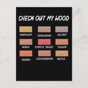 Carte Postale Charpentier Bois Drôle Blagueur Artisan