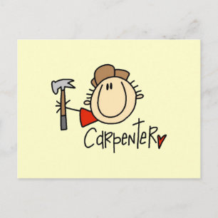 Carte Postale Charpentier homme