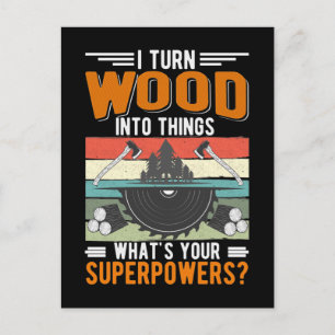 Carte Postale Charpentier Papa Boiserie Artisanat Mari