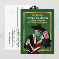 Charro Catrina Crânes à sucre vert Enregistrer la