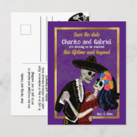 Charro Catrina Sugar Skulls Purple Enregistrer la 
