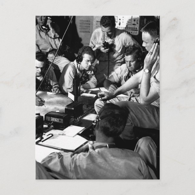 Carte Postale Chart room on board USS LEXINGTON as ship_War (Devant)