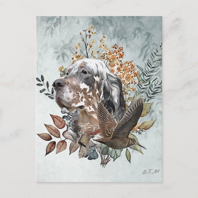 Carte Postale Chasse à la bécasse, Chasse à la bécasse, Art (Devant)