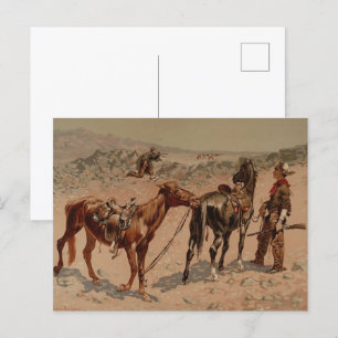 Carte Postale Chasse Antelope par Frederic Remington