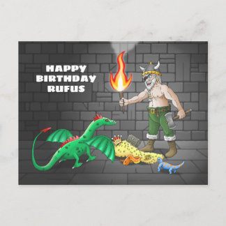 Carte Postale Chasse au trésor Viking Joyeux Anniversaire