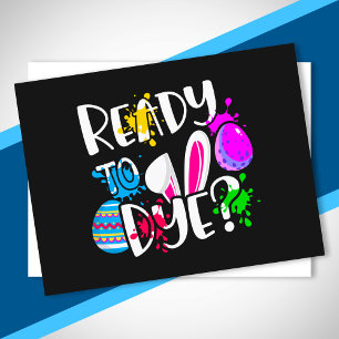 Carte Postale Chasse aux oeufs de Pâques amusante Prêt à mourir?