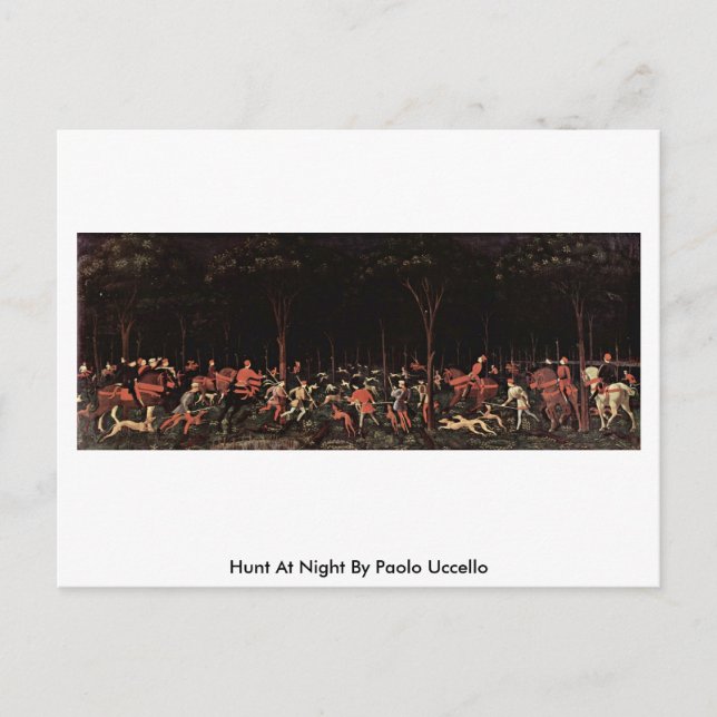 Carte Postale Chasse De Nuit Par Paolo Uccello (Devant)