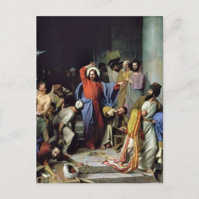 Carte Postale Chasse des changeurs par Carl Bloch (Devant)