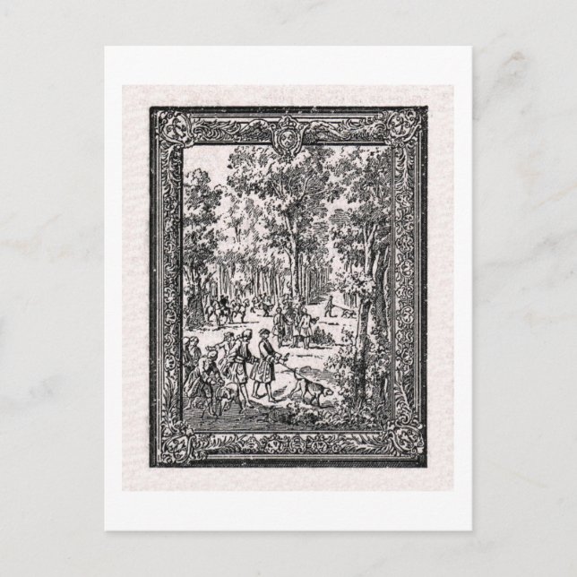 Carte Postale Chasse D'Oudry (Devant)