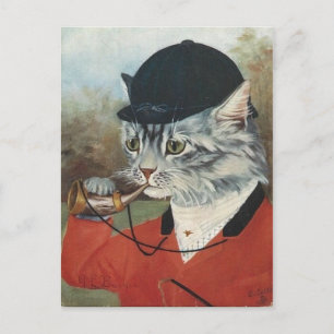 Carte Postale chasseur conversation