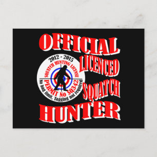 Carte Postale Chasseur officiel de squatters