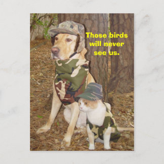 Carte Postale Chasseurs camouflés