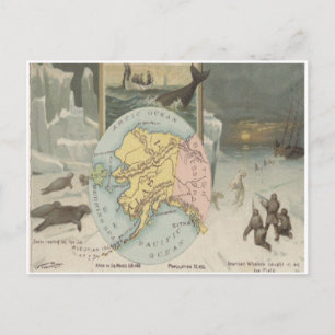 Carte Postale Chasseurs de baleines esquimaux phoques ours polai