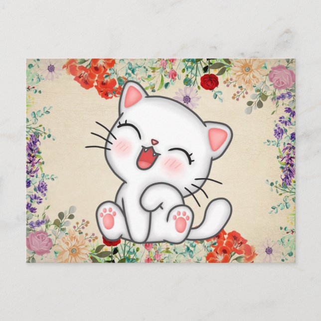 Carte Postale Chat (Devant)