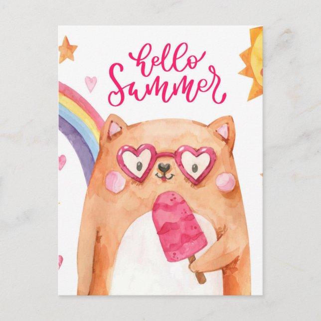 Carte postale Chat (Devant)