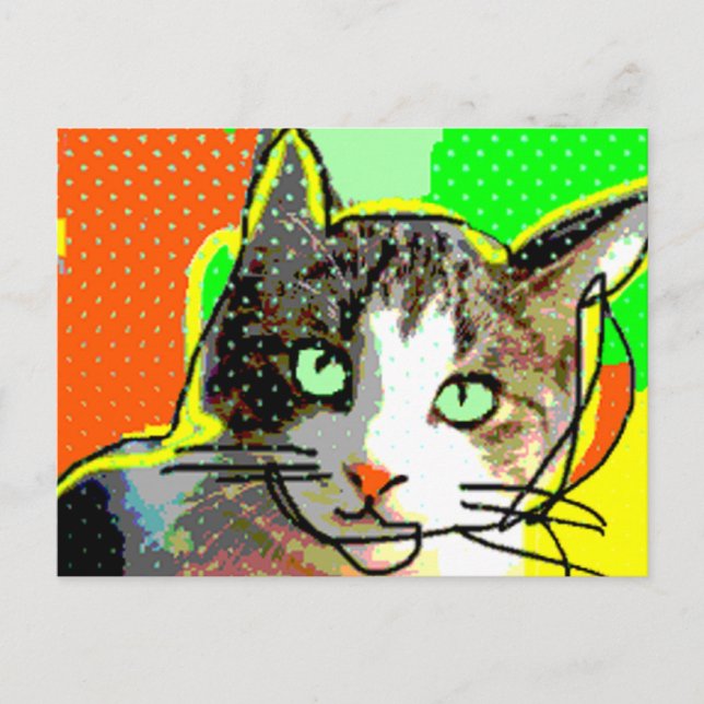 Carte Postale chat 02 (Devant)